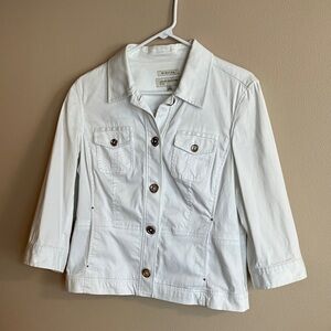 Jones New York White Blazer Jacket